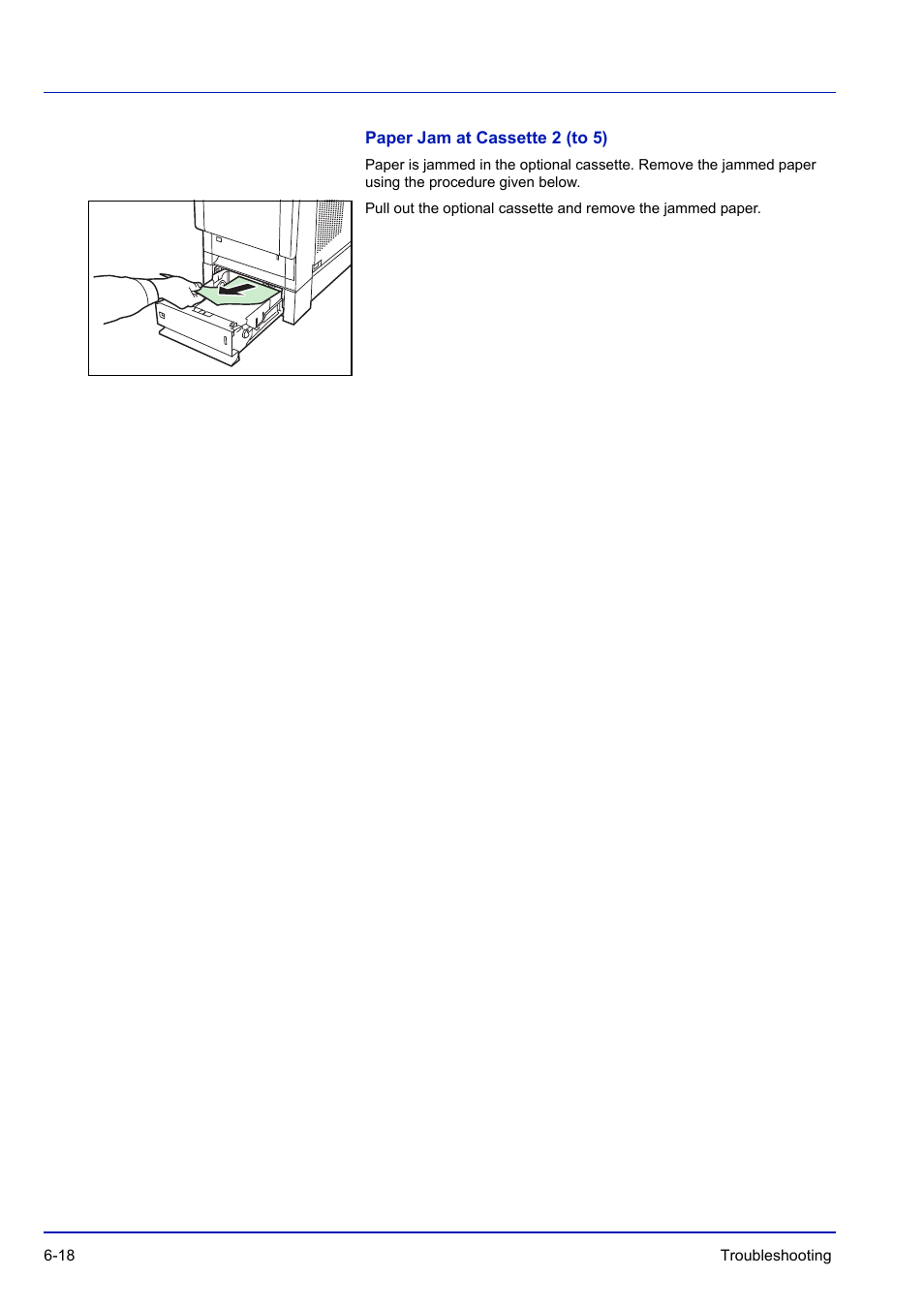Paper jam at cassette 2 (to 5) | TA Triumph-Adler P-C3570DN User Manual | Page 233 / 255