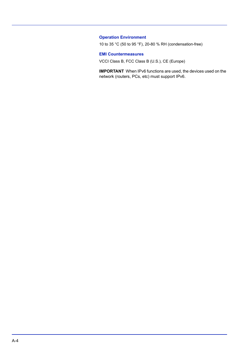Operation environment, Emi countermeasures | TA Triumph-Adler P-C3570DN User Manual | Page 237 / 255
