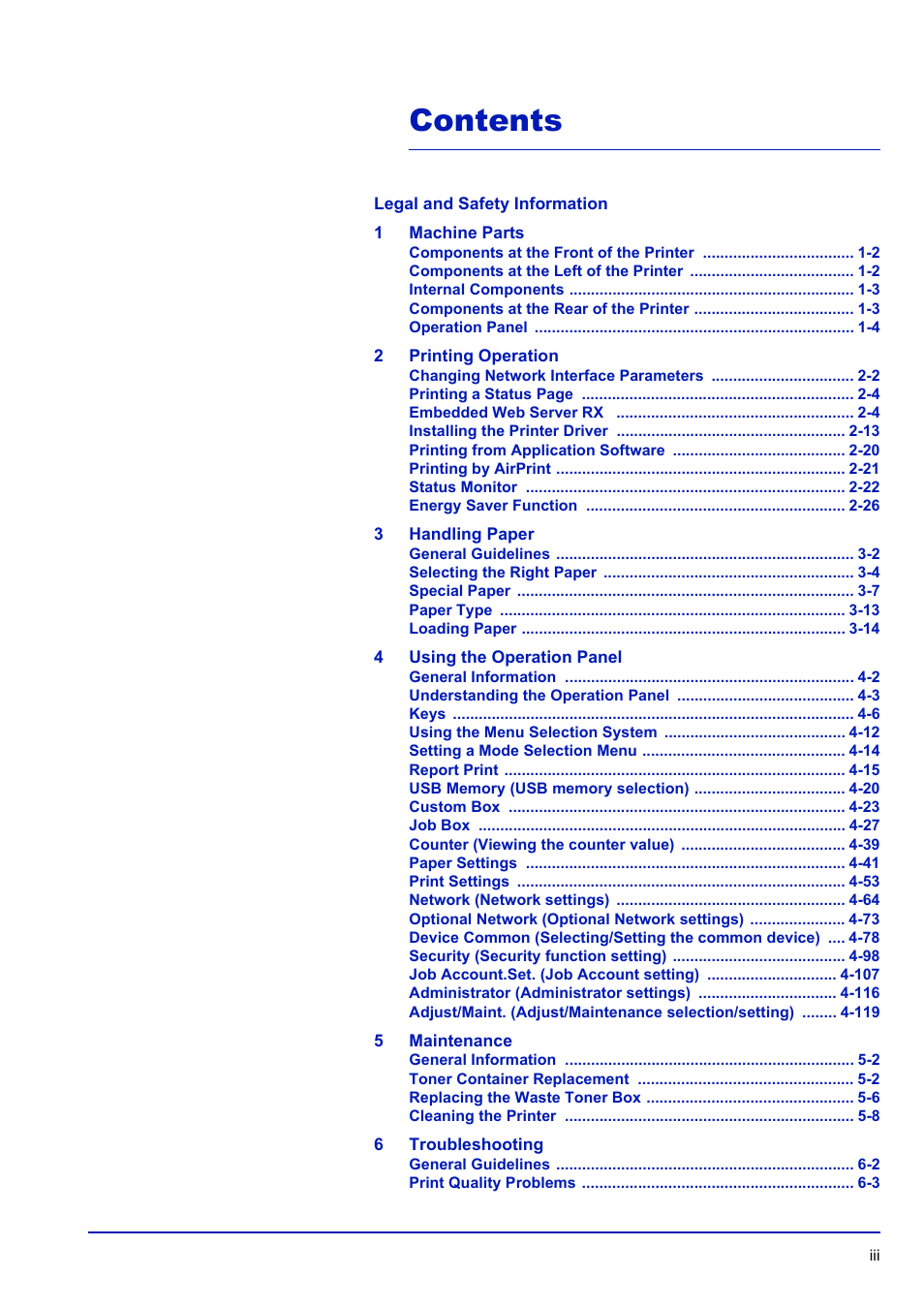 TA Triumph-Adler P-C3570DN User Manual | Page 4 / 255