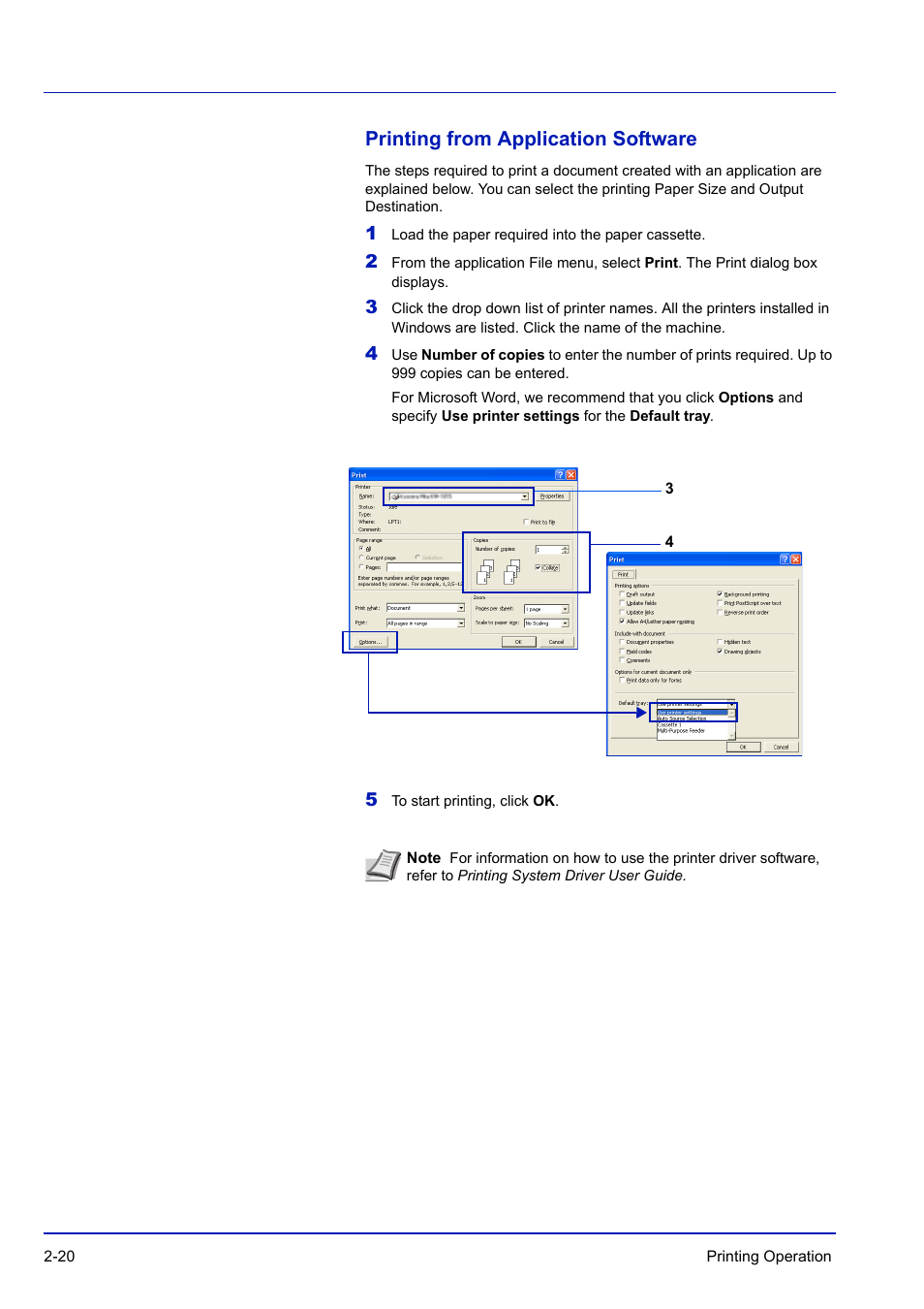 Printing from application software, Printing from application software -20 | TA Triumph-Adler P-C3570DN User Manual | Page 47 / 255