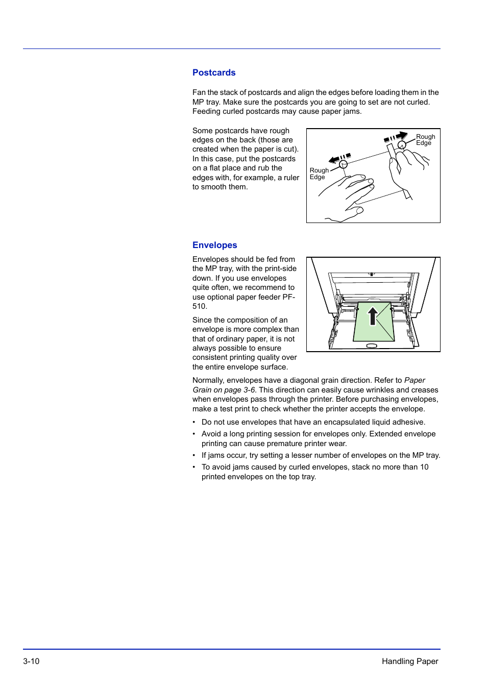 Postcards, Envelopes | TA Triumph-Adler P-C3570DN User Manual | Page 65 / 255
