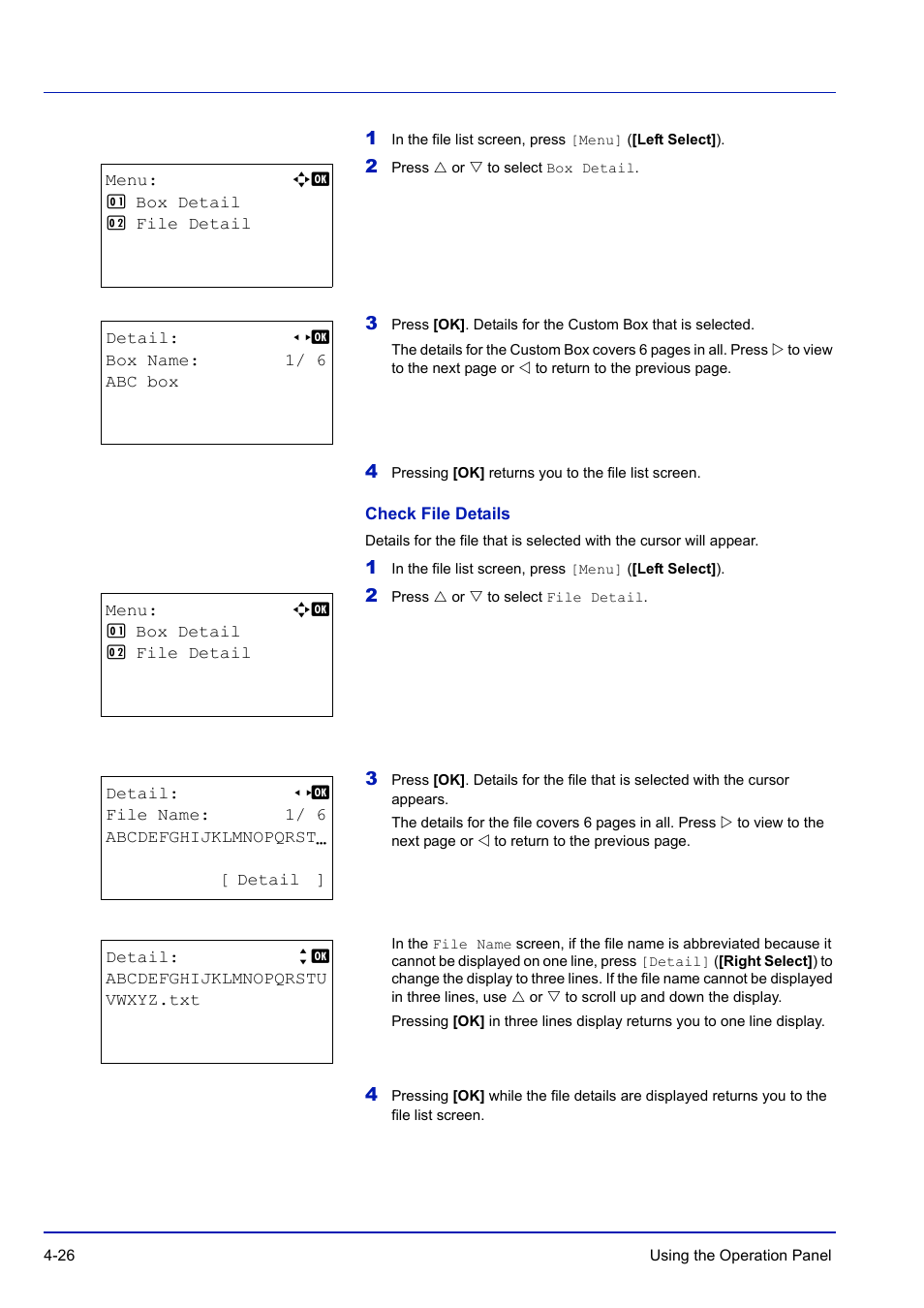Check file details | TA Triumph-Adler P-C3570DN User Manual | Page 99 / 255