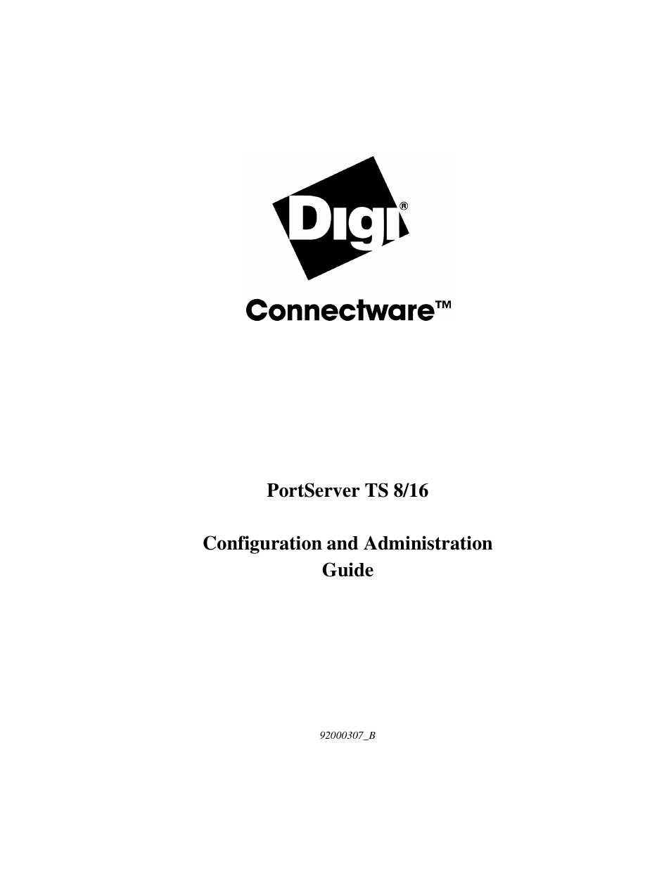 Digi PortServer TS8 User Manual | 106 pages