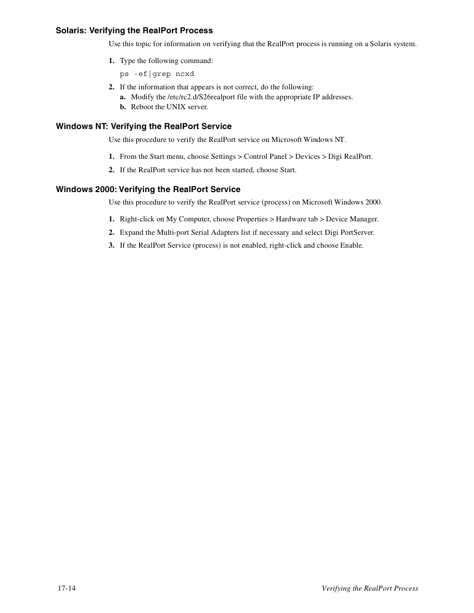 Digi PortServer TS8 User Manual | Page 104 / 106