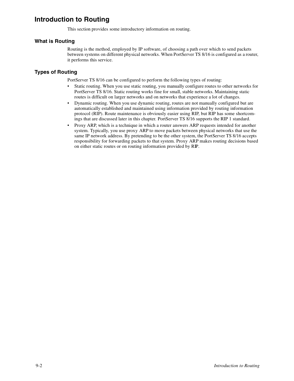 Introduction to routing -2, Introduction to routing | Digi PortServer TS8 User Manual | Page 44 / 106