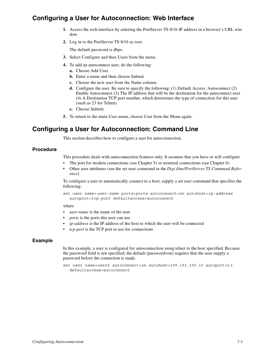Digi PortServer TS8 User Manual | Page 53 / 106