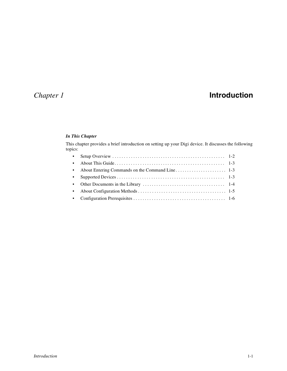 Chapter 1, Introduction, Chapter 1 introduction | Digi PortServer TS8 User Manual | Page 7 / 106