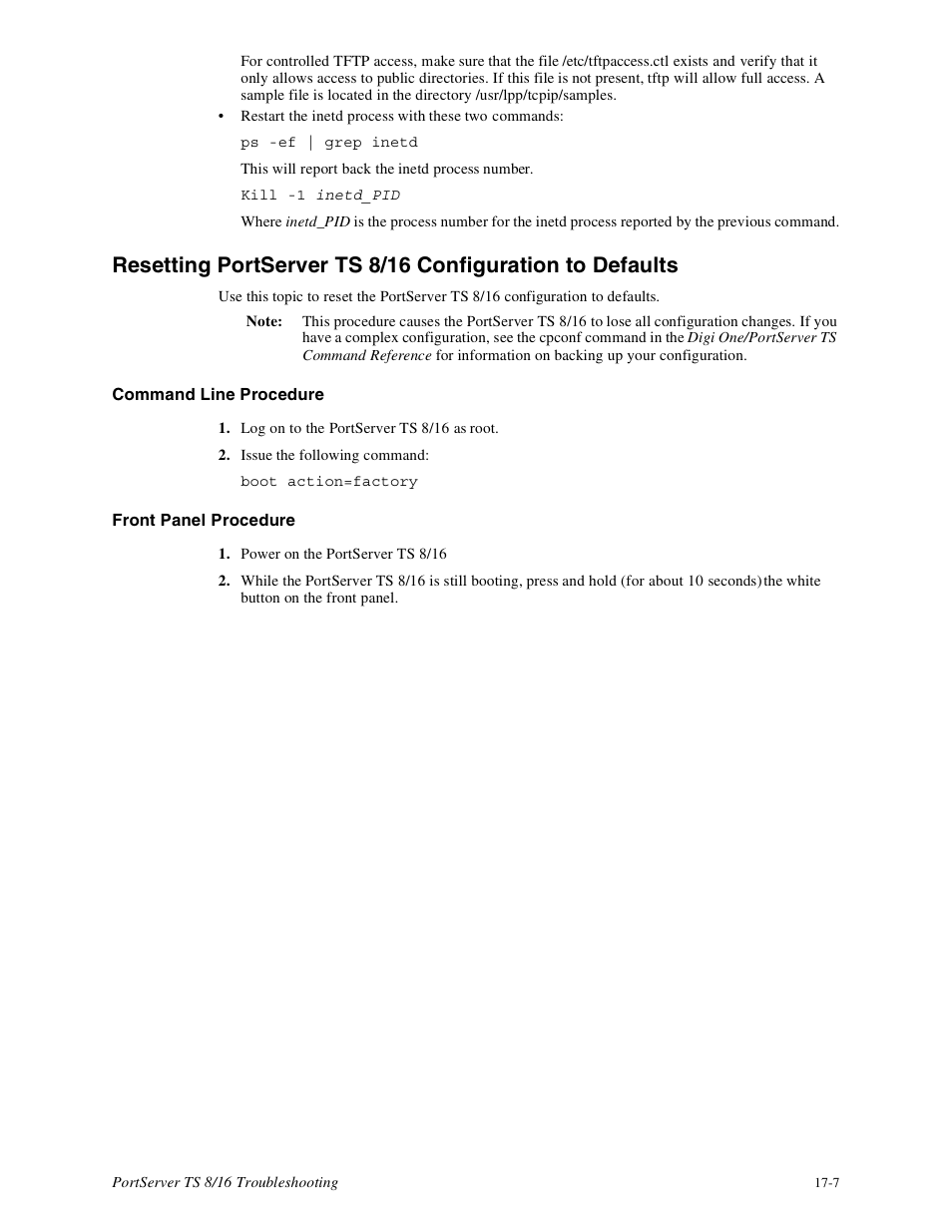 Digi PortServer TS8 User Manual | Page 97 / 106