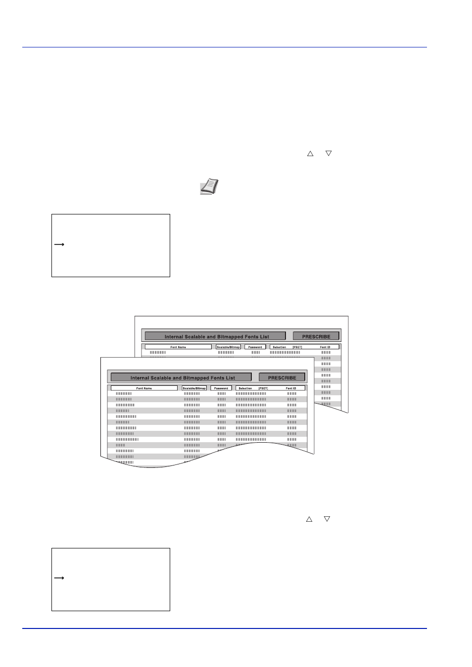 Font list (printing a list of the printer's fonts) | TA Triumph-Adler P-C4580DN User Manual | Page 130 / 360