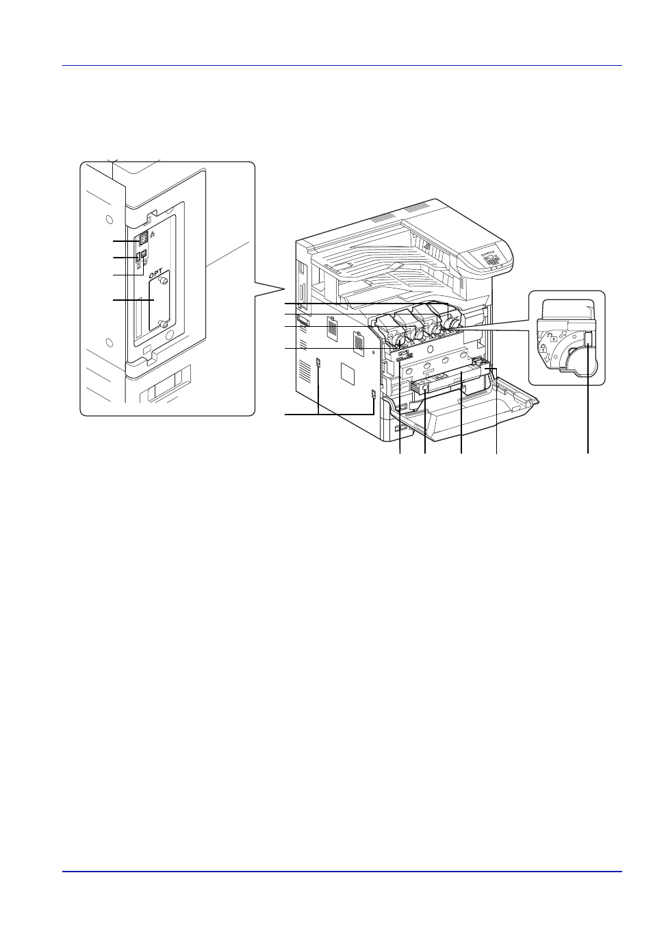 Interior/connectors, Interior/connectors -3 | TA Triumph-Adler P-C4580DN User Manual | Page 21 / 360