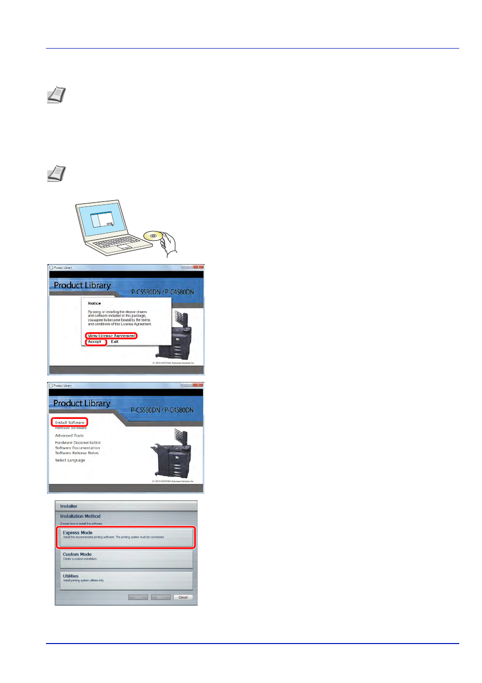 Installing printer driver in windows | TA Triumph-Adler P-C4580DN User Manual | Page 33 / 360