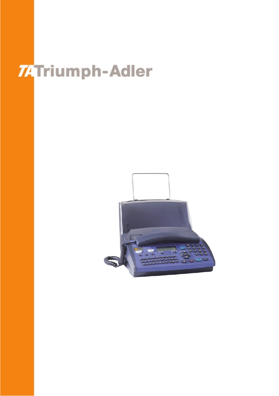 TA Triumph-Adler FAX 720 User Manual | 66 pages