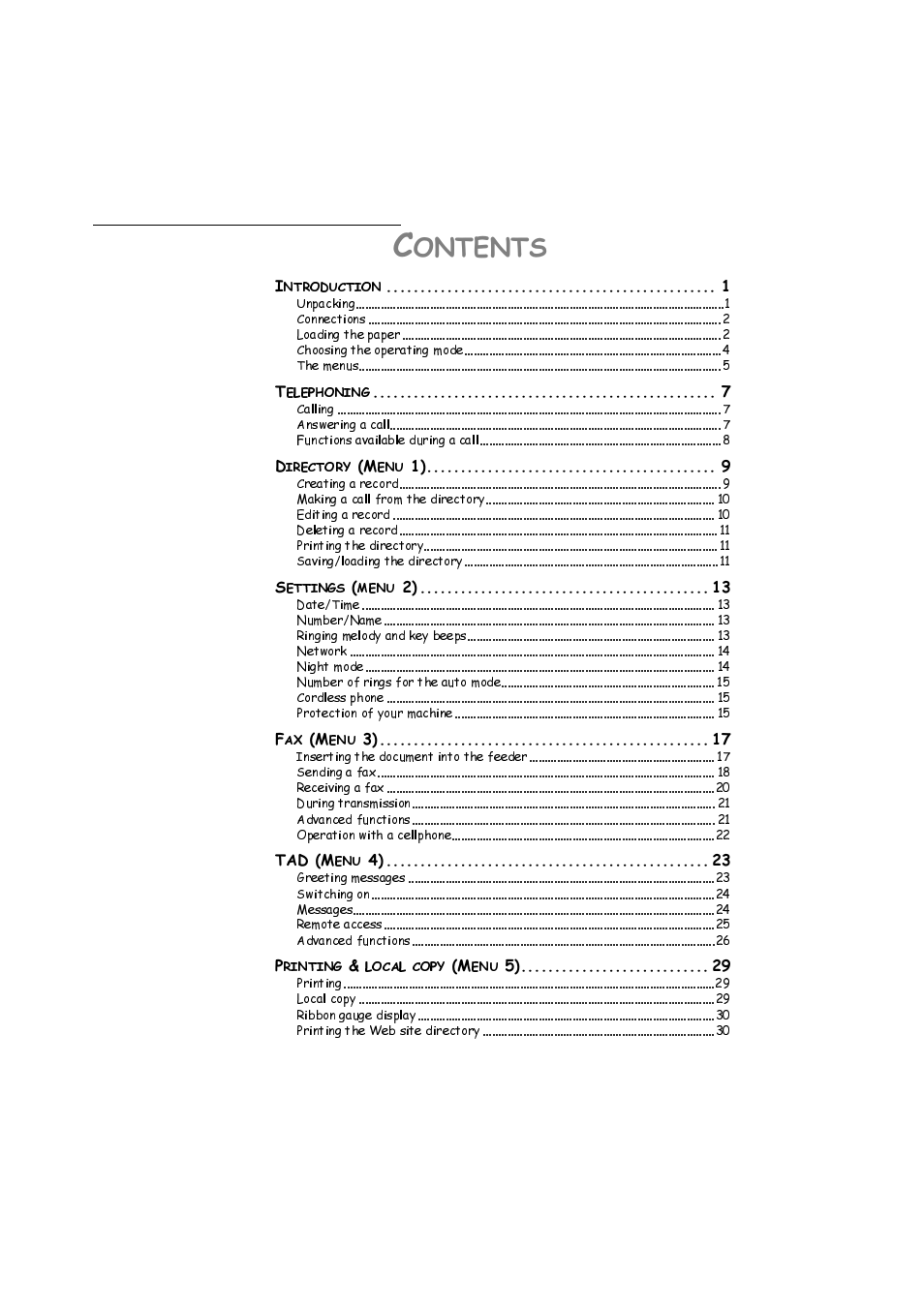 TA Triumph-Adler FAX 720 User Manual | Page 3 / 66