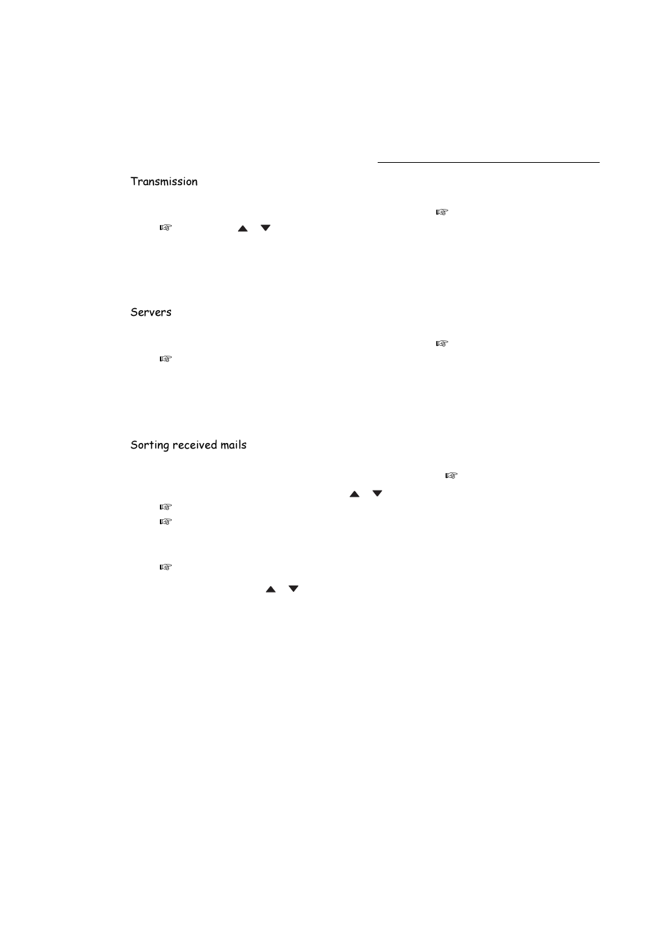 7udqvplvvlrq, 6huyhuv, 6ruwlqjuhfhlyhgpdlov | TA Triumph-Adler FAX 720 User Manual | Page 56 / 66