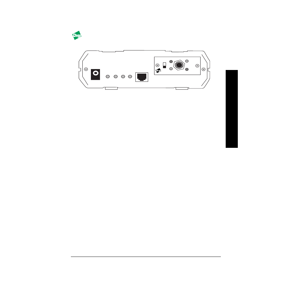 Figure 2-2. mil-3210x rear panel of fastport | Digi FASTPORT MIL-3200X User Manual | Page 15 / 36