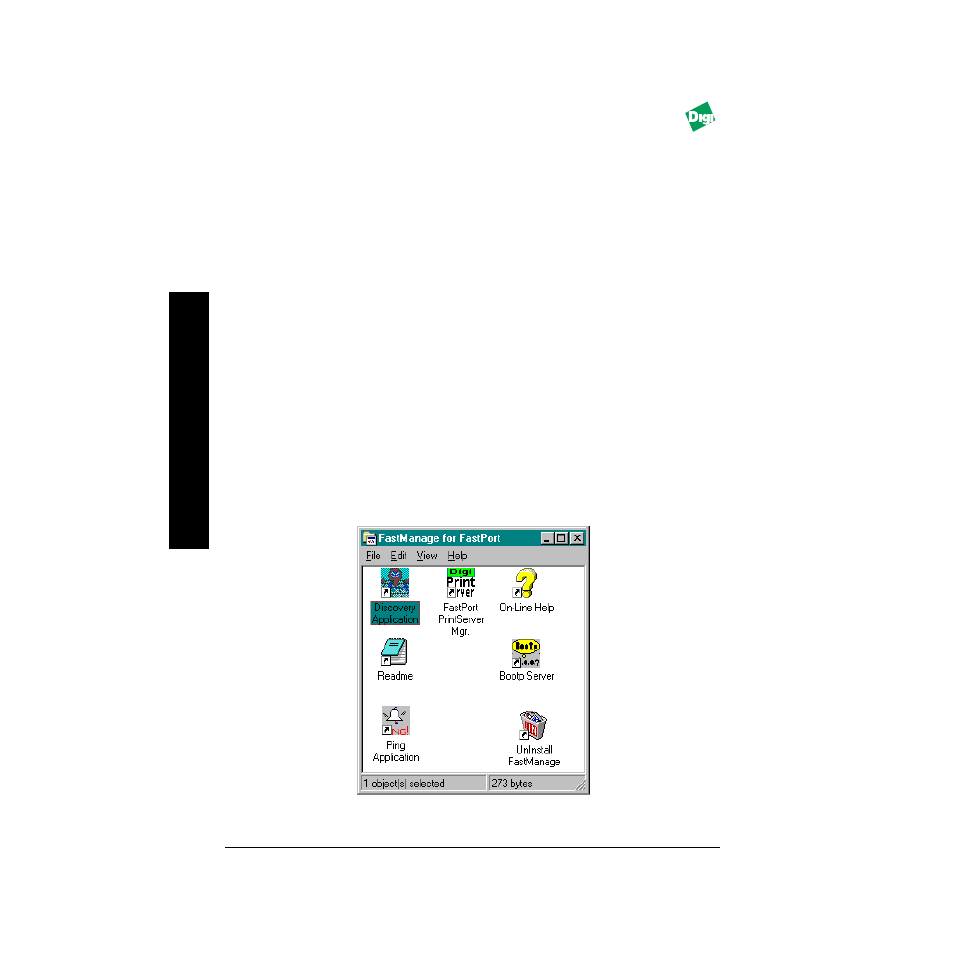 1 overview of fastmanage, 2 starting fastmanage, Figure 4-1. fastmanage for fastport | Overview of fastmanage -2 starting fastmanage -2 | Digi FASTPORT MIL-3200X User Manual | Page 22 / 36
