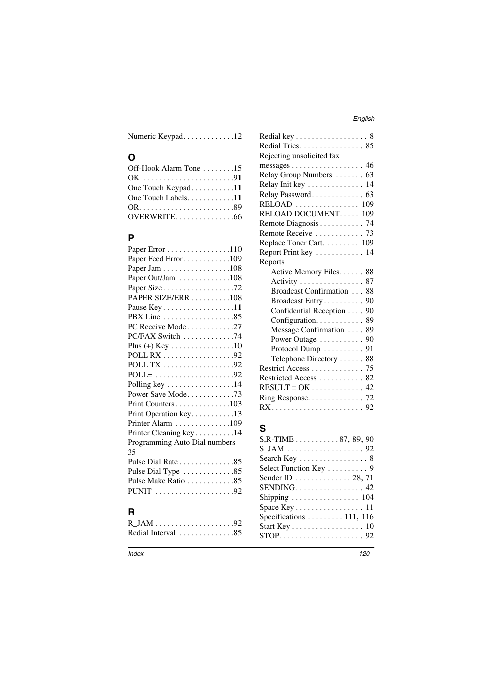 TA Triumph-Adler FAX 925 User Manual | Page 128 / 129