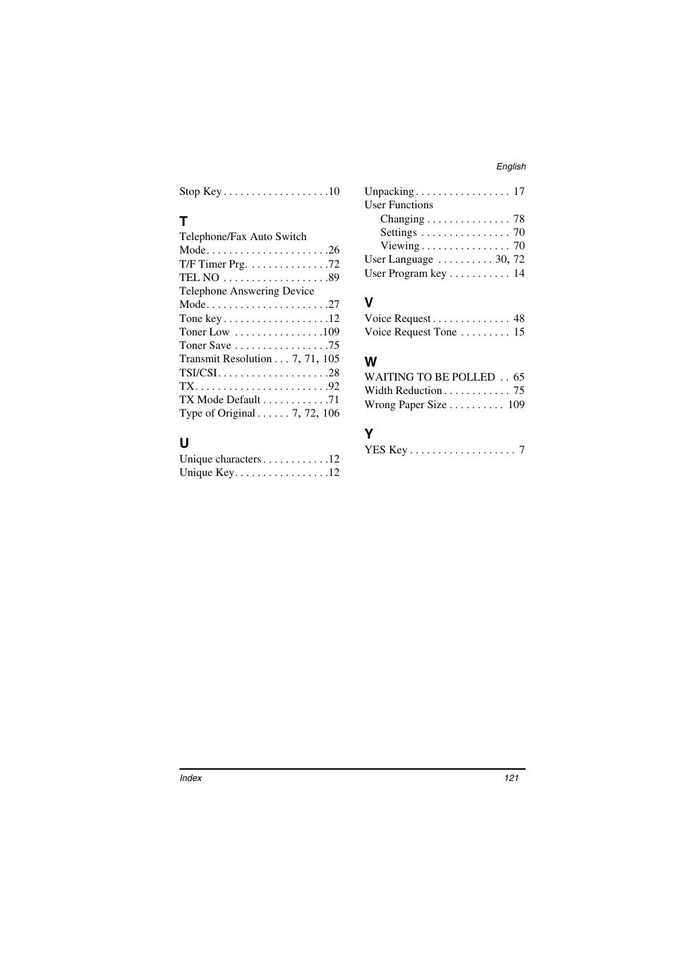 TA Triumph-Adler FAX 925 User Manual | Page 129 / 129