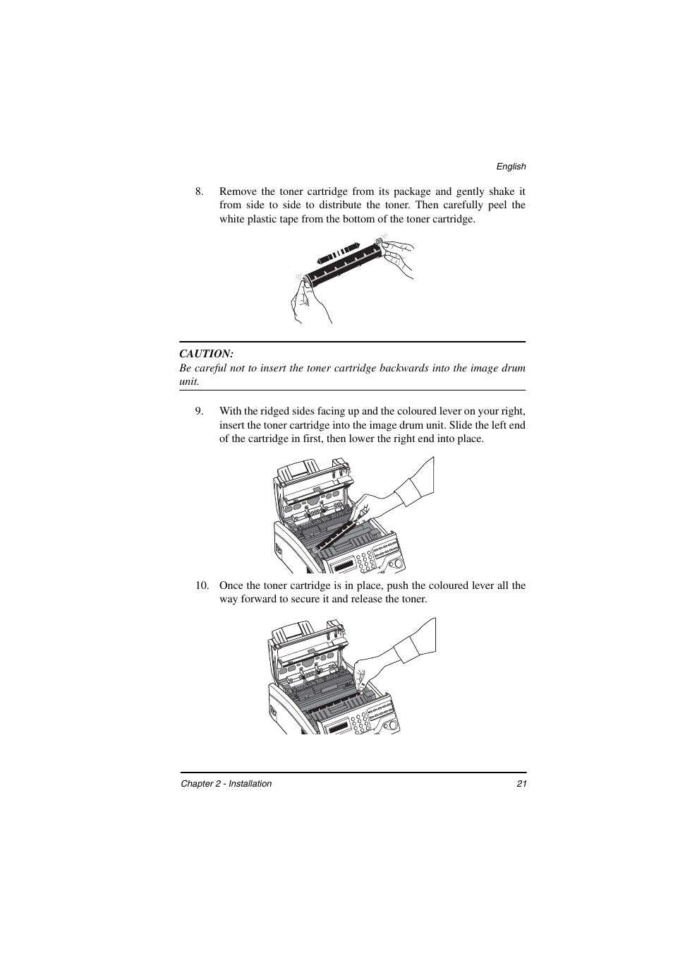 TA Triumph-Adler FAX 925 User Manual | Page 29 / 129