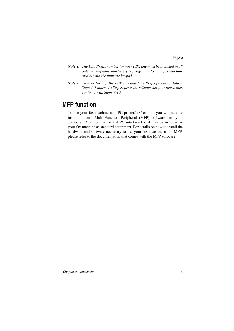 Mfp function | TA Triumph-Adler FAX 925 User Manual | Page 40 / 129