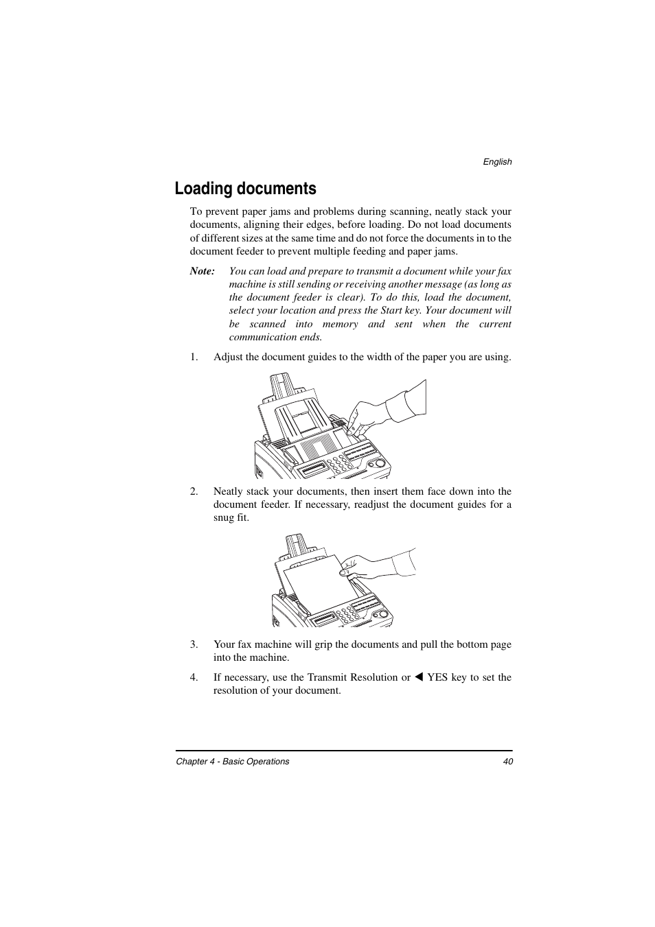 Loading documents | TA Triumph-Adler FAX 925 User Manual | Page 48 / 129