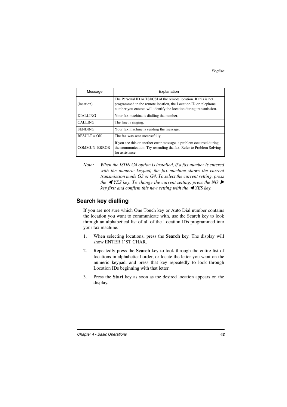 Search key dialling | TA Triumph-Adler FAX 925 User Manual | Page 50 / 129