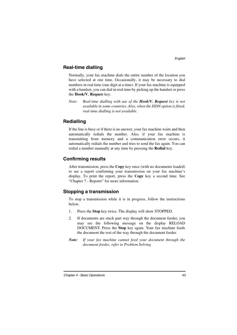 Real-time dialling, Redialling, Confirming results | Stopping a transmission | TA Triumph-Adler FAX 925 User Manual | Page 51 / 129