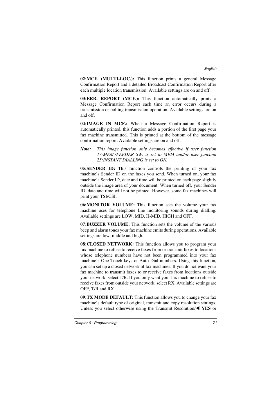 TA Triumph-Adler FAX 925 User Manual | Page 79 / 129
