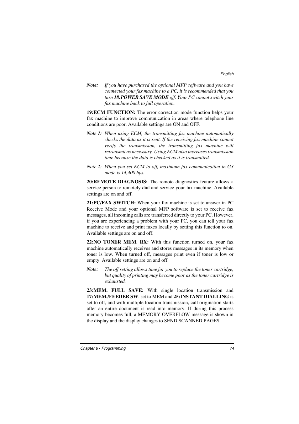 TA Triumph-Adler FAX 925 User Manual | Page 82 / 129