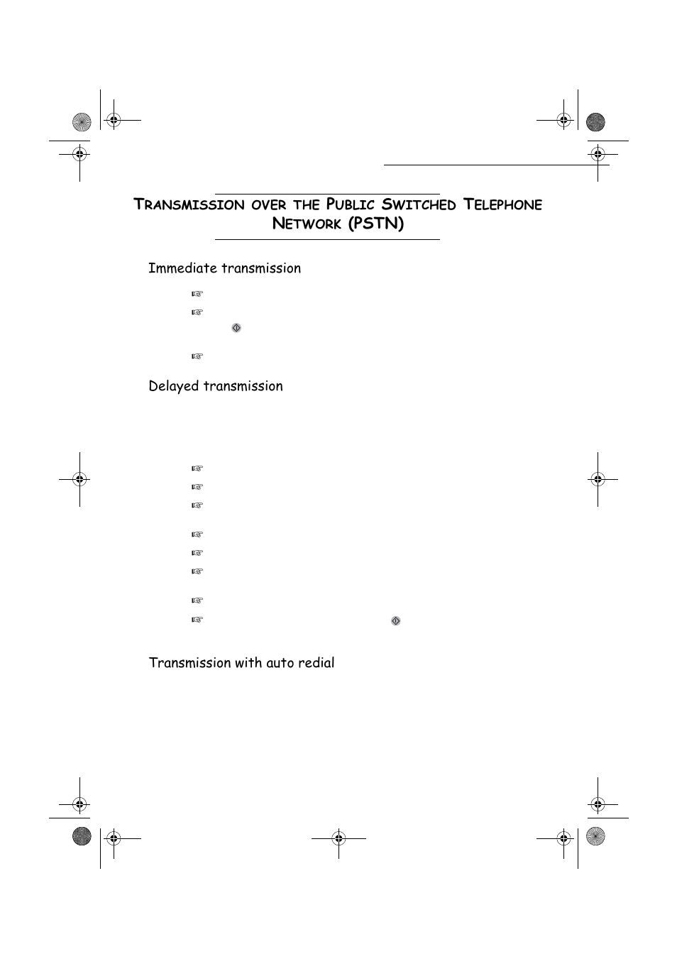 Pphgldwhwudqvplvvlrq, Hod\hgwudqvplvvlrq, 7udqvplvvlrqzlwkdxwruhgldo | TA Triumph-Adler FAX 940 User Manual | Page 65 / 110