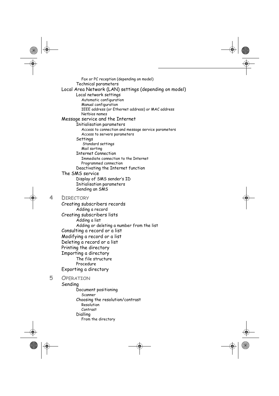 TA Triumph-Adler FAX 940 User Manual | Page 7 / 110