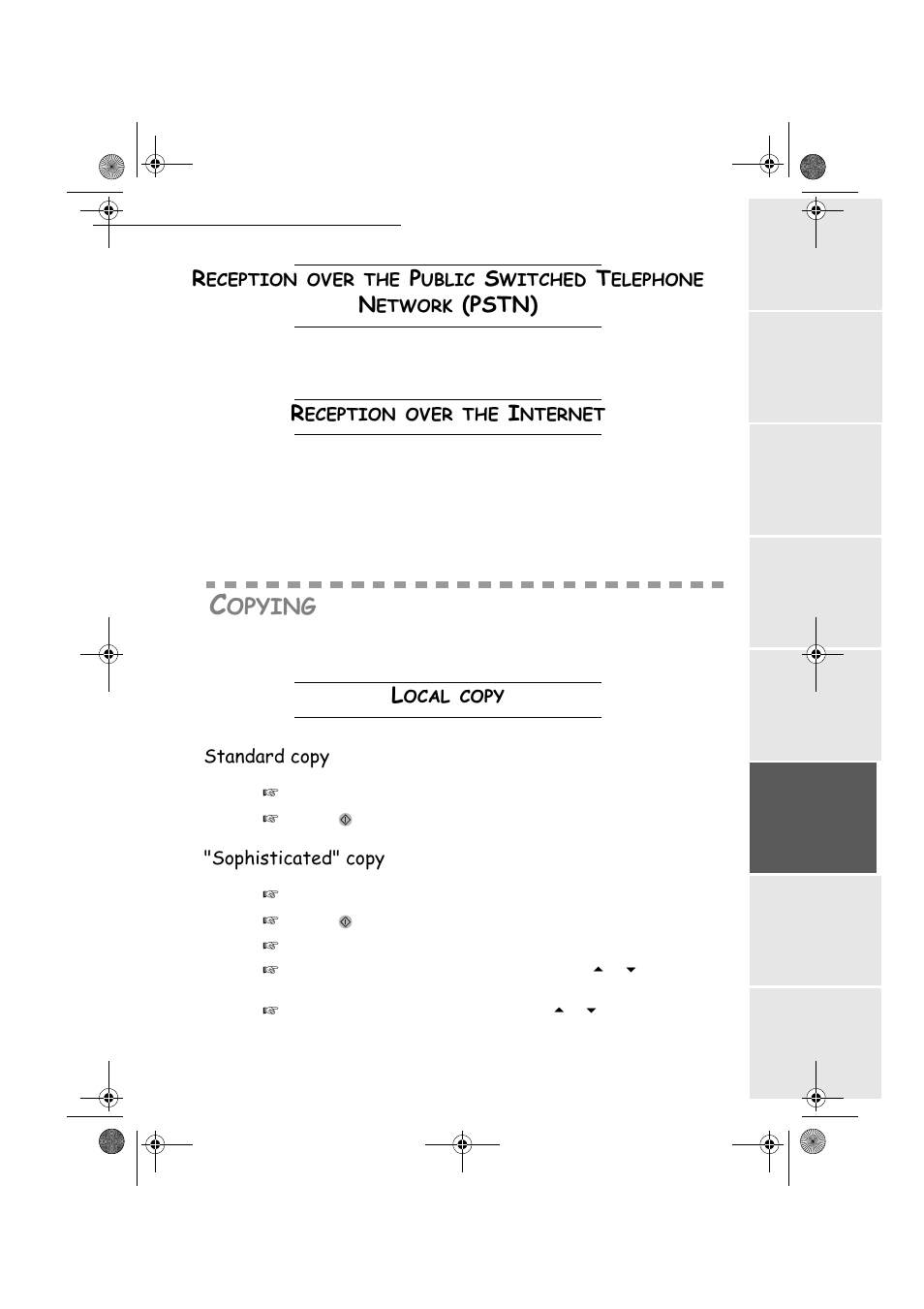 6wdqgdugfrs, 6rsklvwlfdwhgfrs | TA Triumph-Adler FAX 940 User Manual | Page 70 / 110