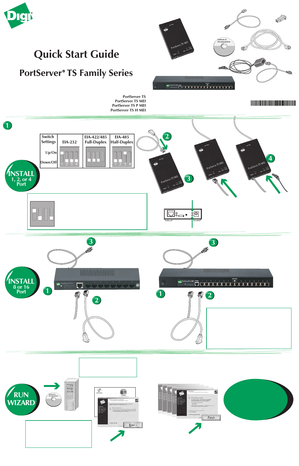 Digi PortServer TS 1 MEI User Manual | 2 pages
