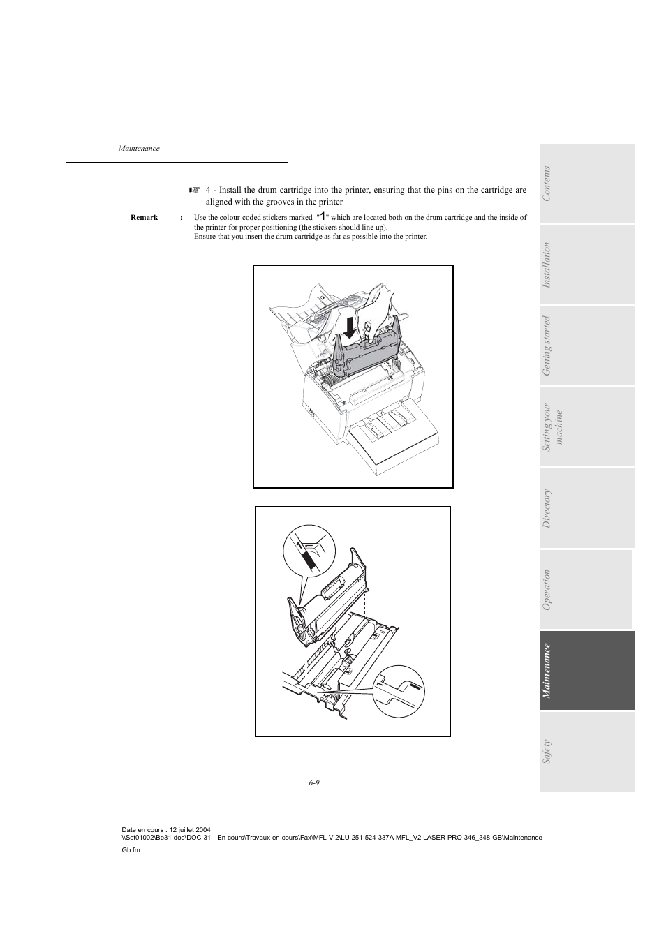 TA Triumph-Adler FAX 941 User Manual | Page 94 / 115