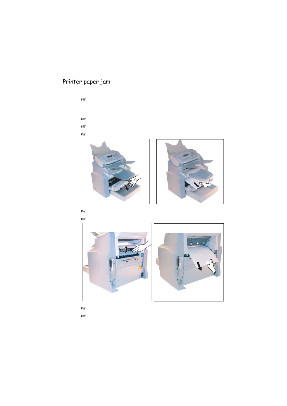 Printer paper jam | TA Triumph-Adler FAX 942 User Manual | Page 122 / 132