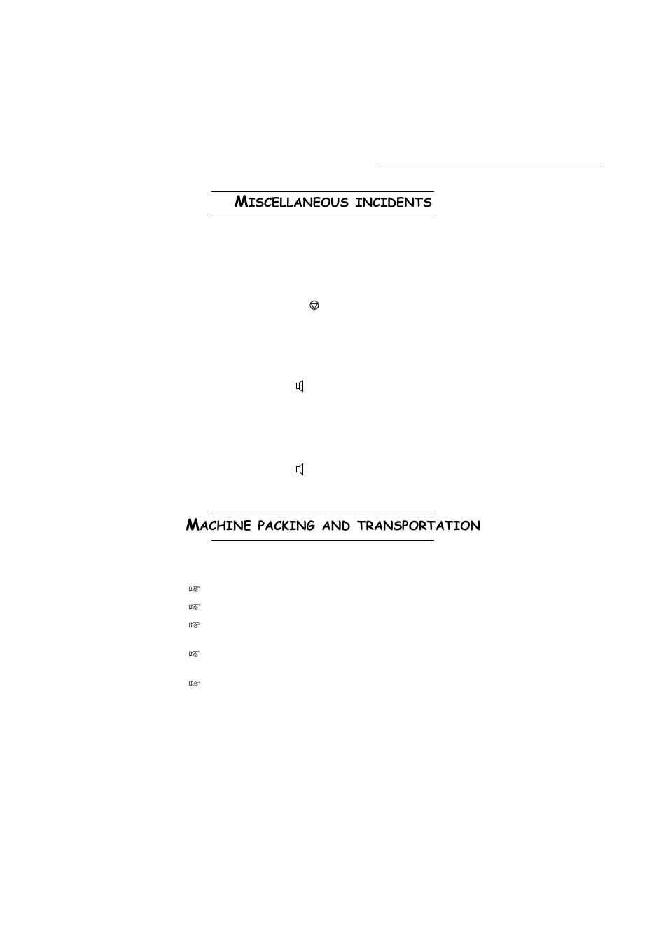 Miscellaneous incidents, Machine packing and transportation, Iscellaneous | Incidents, Achine, Packing, Transportation | TA Triumph-Adler FAX 942 User Manual | Page 126 / 132