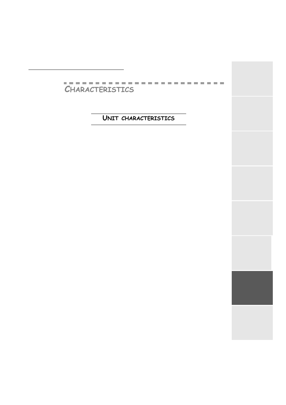 Characteristics, Unit characteristics, Haracteristics | TA Triumph-Adler FAX 942 User Manual | Page 127 / 132