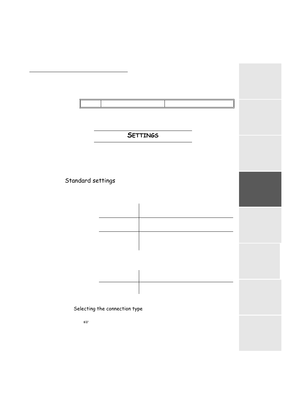 Settings, Standard settings, P. 3-17 | Ettings, Selecting the connection type, Smtp authent | TA Triumph-Adler FAX 942 User Manual | Page 53 / 132