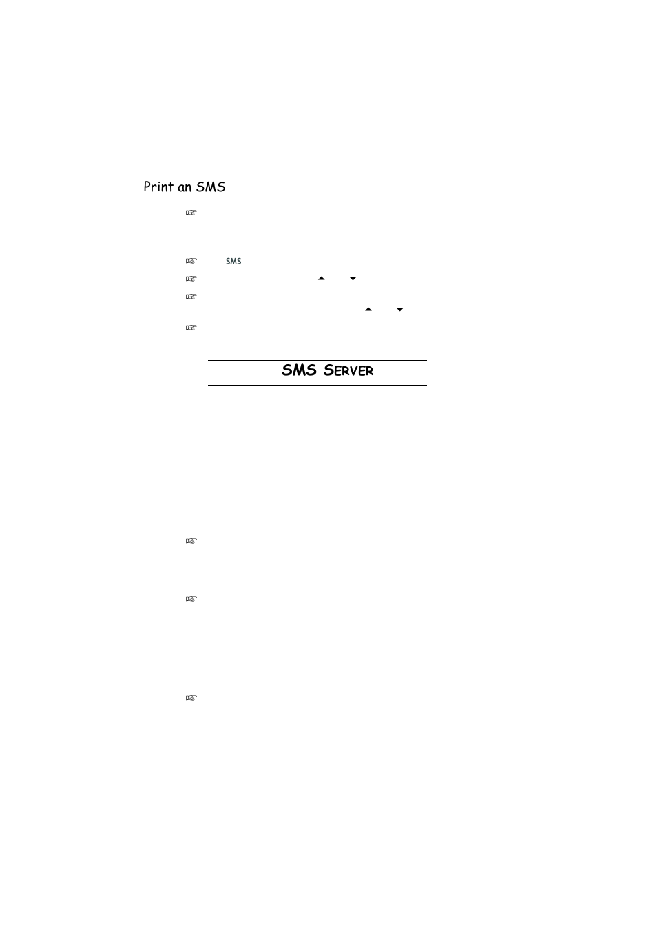 Print an sms, Sms server, P. 3-24 | Sms s, Erver | TA Triumph-Adler FAX 942 User Manual | Page 60 / 132