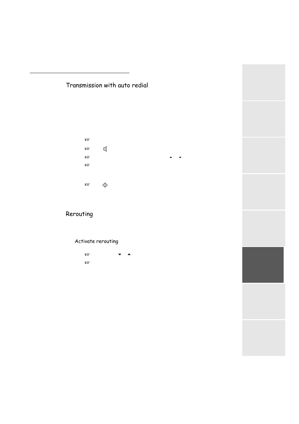 Transmission with auto redial, Rerouting, P. 5-5 | TA Triumph-Adler FAX 942 User Manual | Page 75 / 132