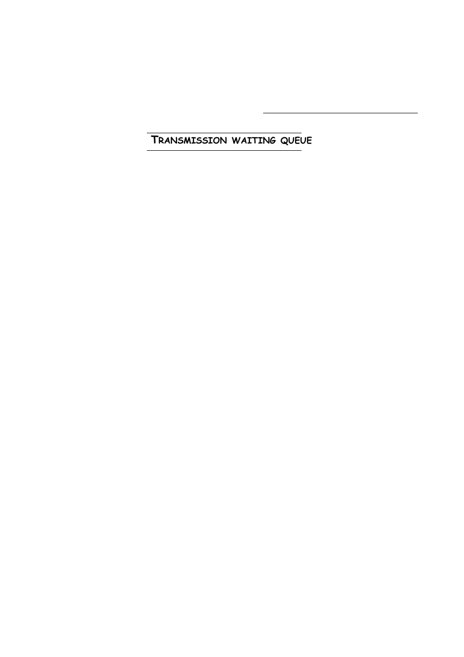 Transmission waiting queue, Ransmission, Waiting | Queue | TA Triumph-Adler FAX 942 User Manual | Page 80 / 132