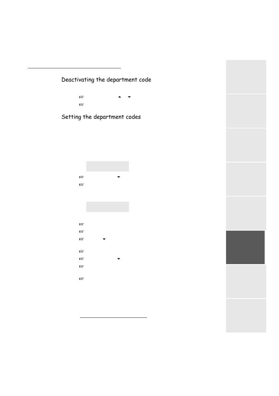 Deactivating the department code, Setting the department codes, P. 5-23 | TA Triumph-Adler FAX 942 User Manual | Page 93 / 132