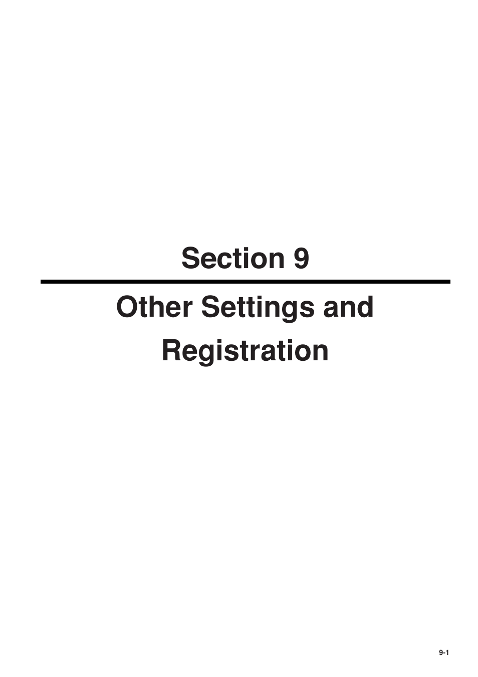 Section 9 other settings and registration, 6hfwlrq, Other settings and | Registration, 6hfwlrq other settings and registration | TA Triumph-Adler FAX 950 User Manual | Page 107 / 155