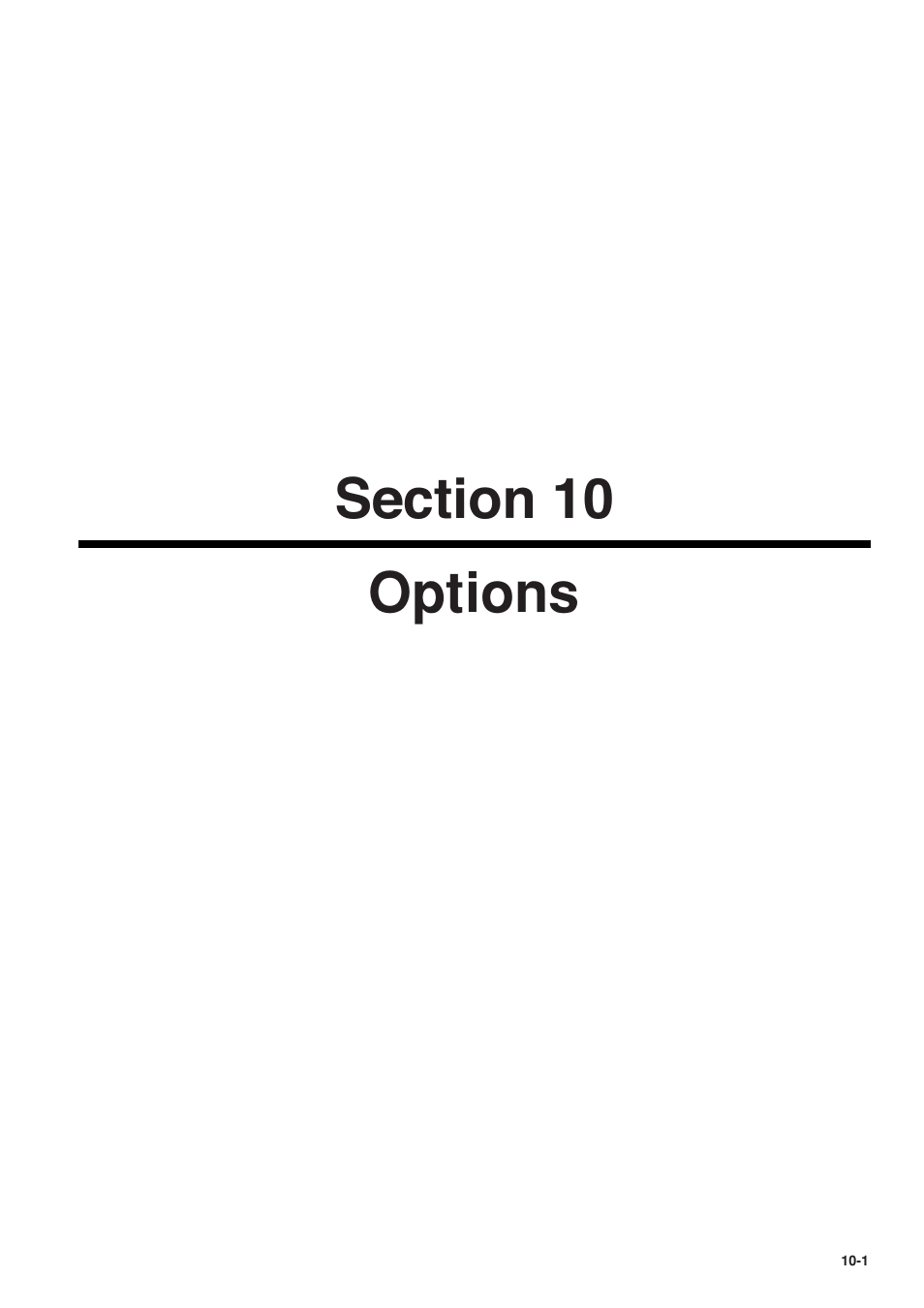 Section 10 options, 6hfwlrq, Options | 6hfwlrq options | TA Triumph-Adler FAX 950 User Manual | Page 119 / 155