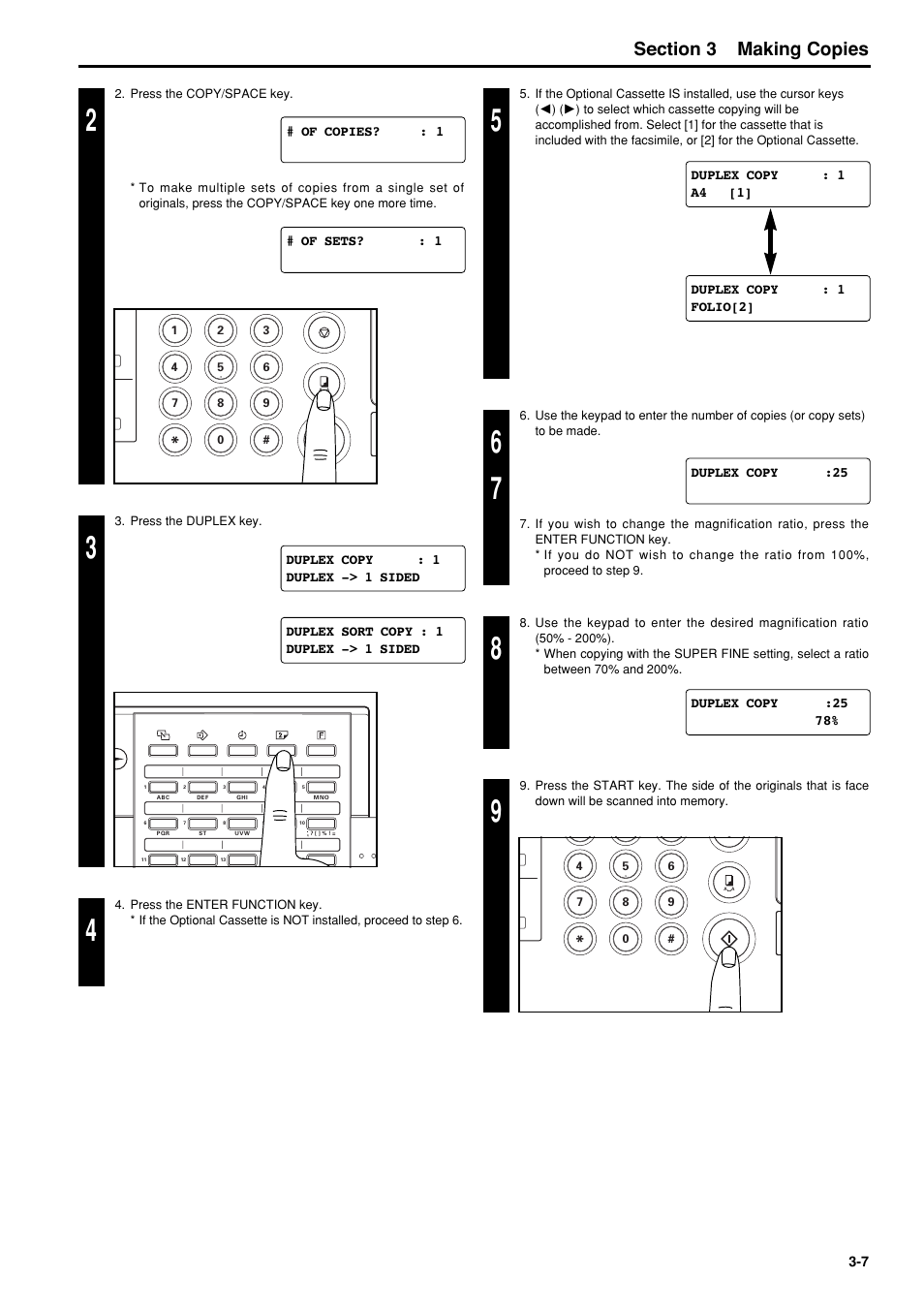 6hfwlrq making copies | TA Triumph-Adler FAX 950 User Manual | Page 45 / 155