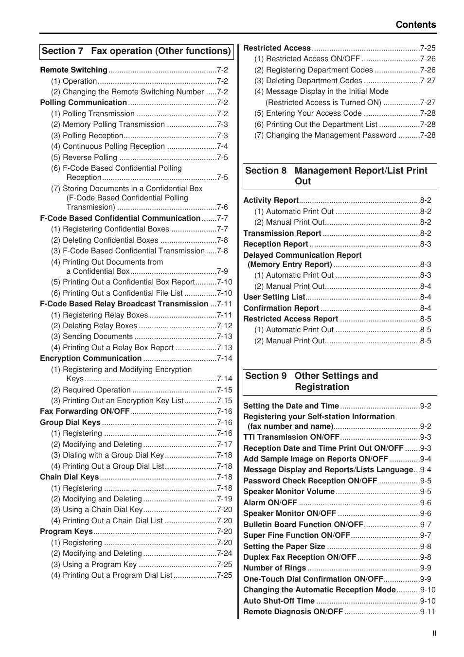 TA Triumph-Adler FAX 950 User Manual | Page 7 / 155