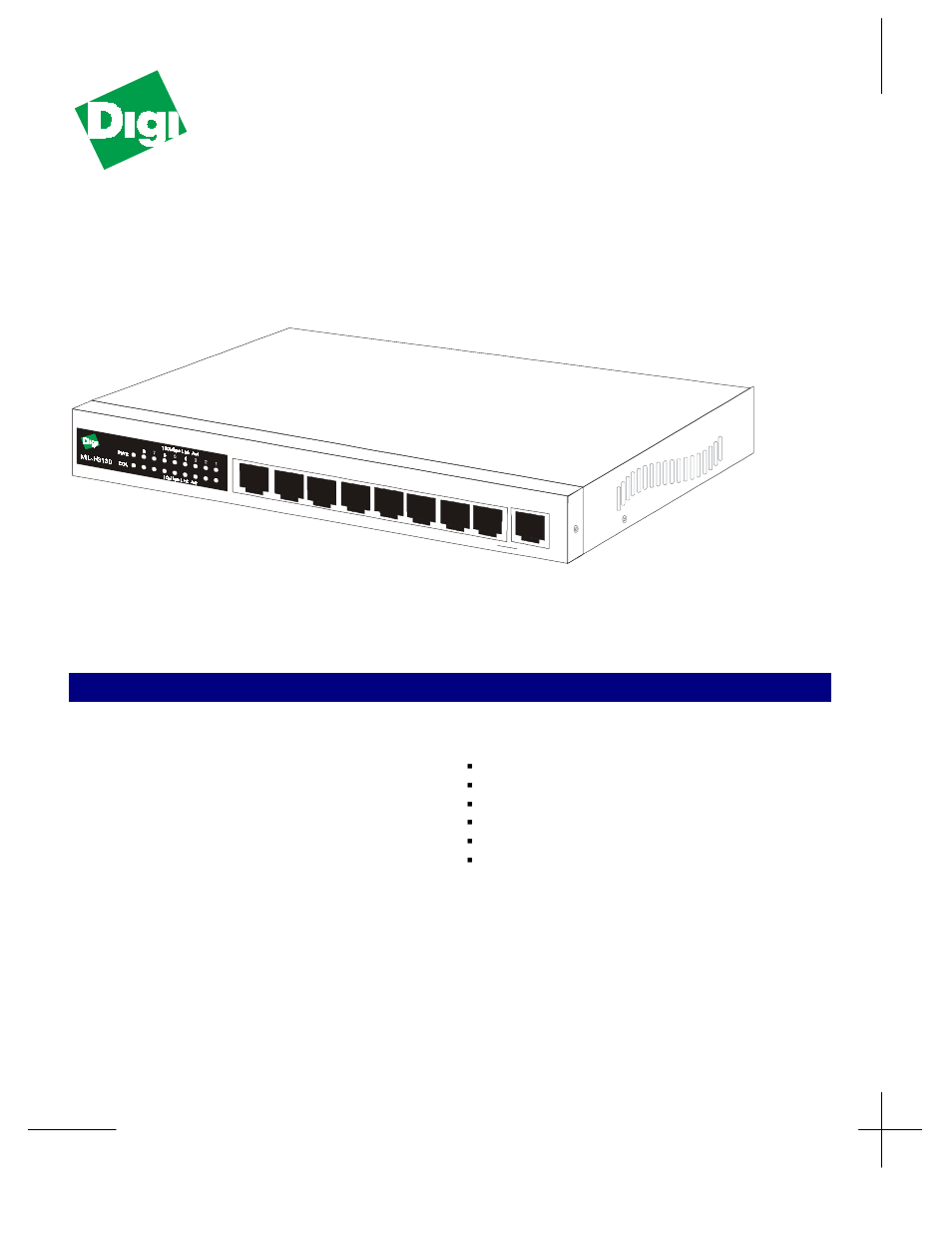 Digi MIL-H3130 User Manual | 5 pages