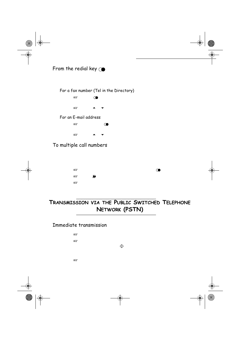 Urpwkhuhgldonh, 7rpxowlsohfdooqxpehuv, Pphgldwhwudqvplvvlrq | TA Triumph-Adler FAX 970 User Manual | Page 59 / 101