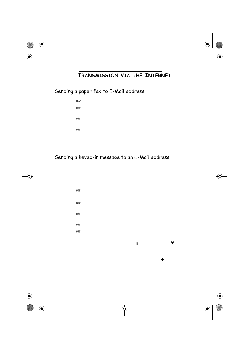 6hqglqjdsdshuid[wr(0dlodgguhvv, 6hqglqjdnh\hglqphvvdjhwrdq(0dlodgguhvv | TA Triumph-Adler FAX 970 User Manual | Page 61 / 101