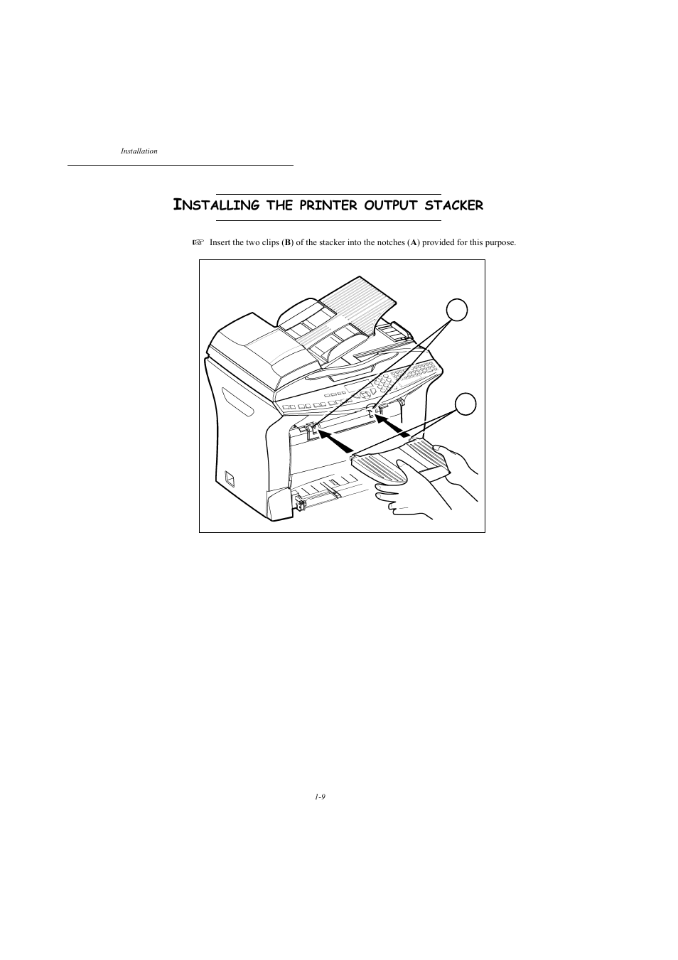 Installing the printer output stacker | TA Triumph-Adler MFP 980 User Manual | Page 16 / 125